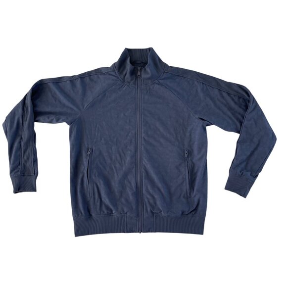 Athleta Brooklyn Bomber Jacket Leopard Medieval Violet Size Medium #981248 $139 - Picture 3 of 13